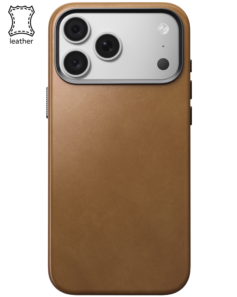 Кожаный чехол Nomad Traditional Camino для iPhone 18 Pro Max/17 Pro Max English Tan - 3 - 1