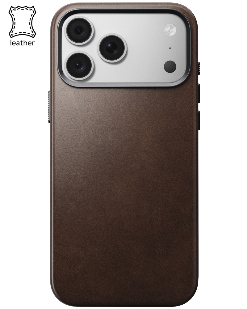 Кожаный чехол Nomad Traditional Horween для iPhone 18 Pro Max/17 Pro Max Rustic Brown - 3 - 1