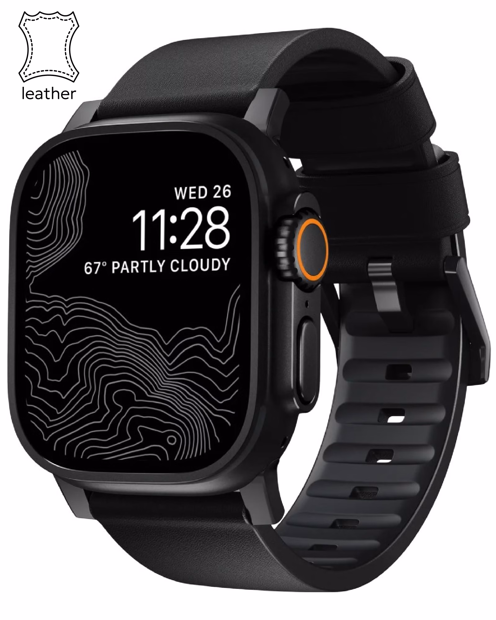 Ремешок для Apple Watch Nomad Active Band Pro Hardware Black 46mm/49mm