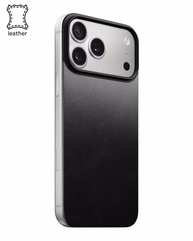 Кожаный чехол Nomad Magnetic Horween Black для iPhone 17 Pro