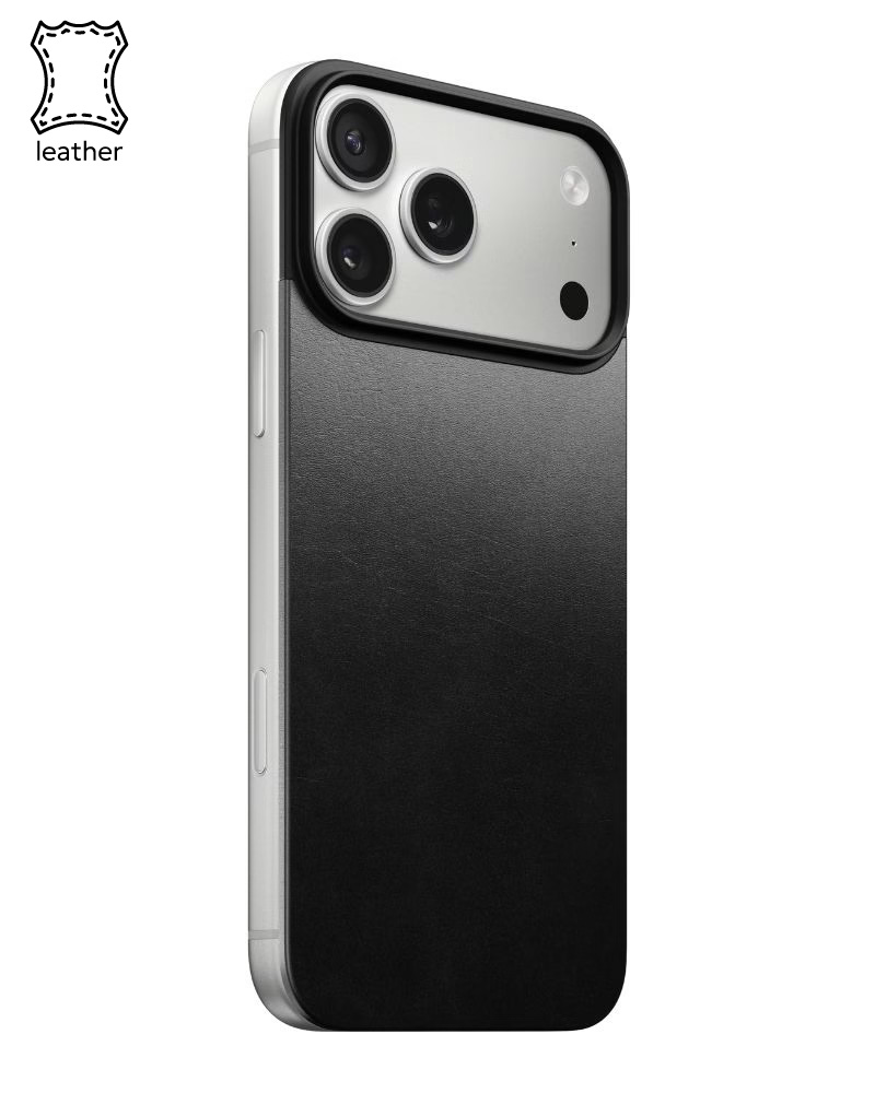 Шкіряний чохол Nomad Magnetic Horween Black для iPhone 17 Pro - 3 - 1