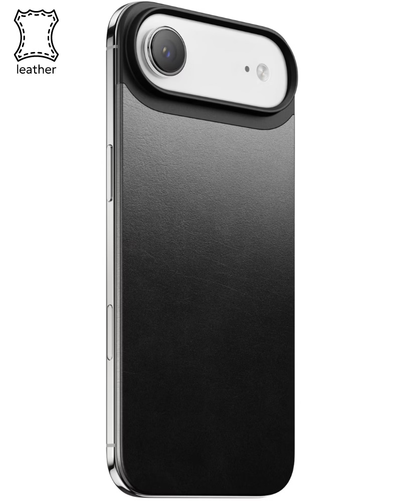 Кожаный чехол Nomad Magnetic Horween Black для iPhone Air - 3 - 1