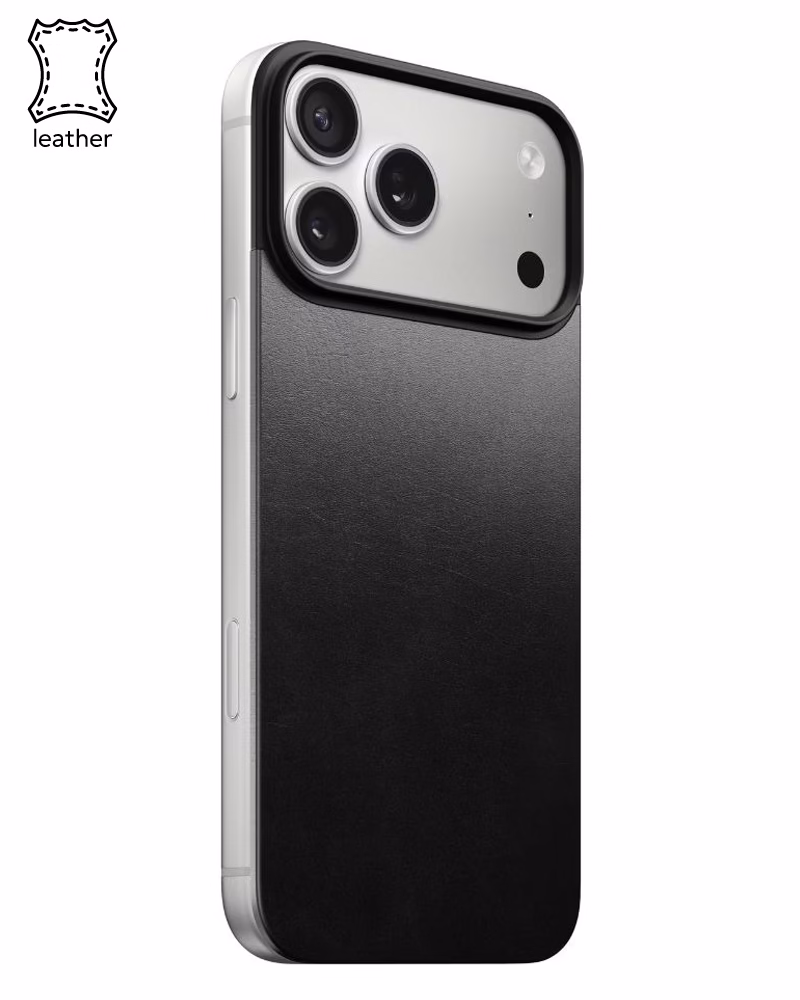 Кожаный чехол Nomad Magnetic Horween Black для iPhone 17 Pro - 1 - 0