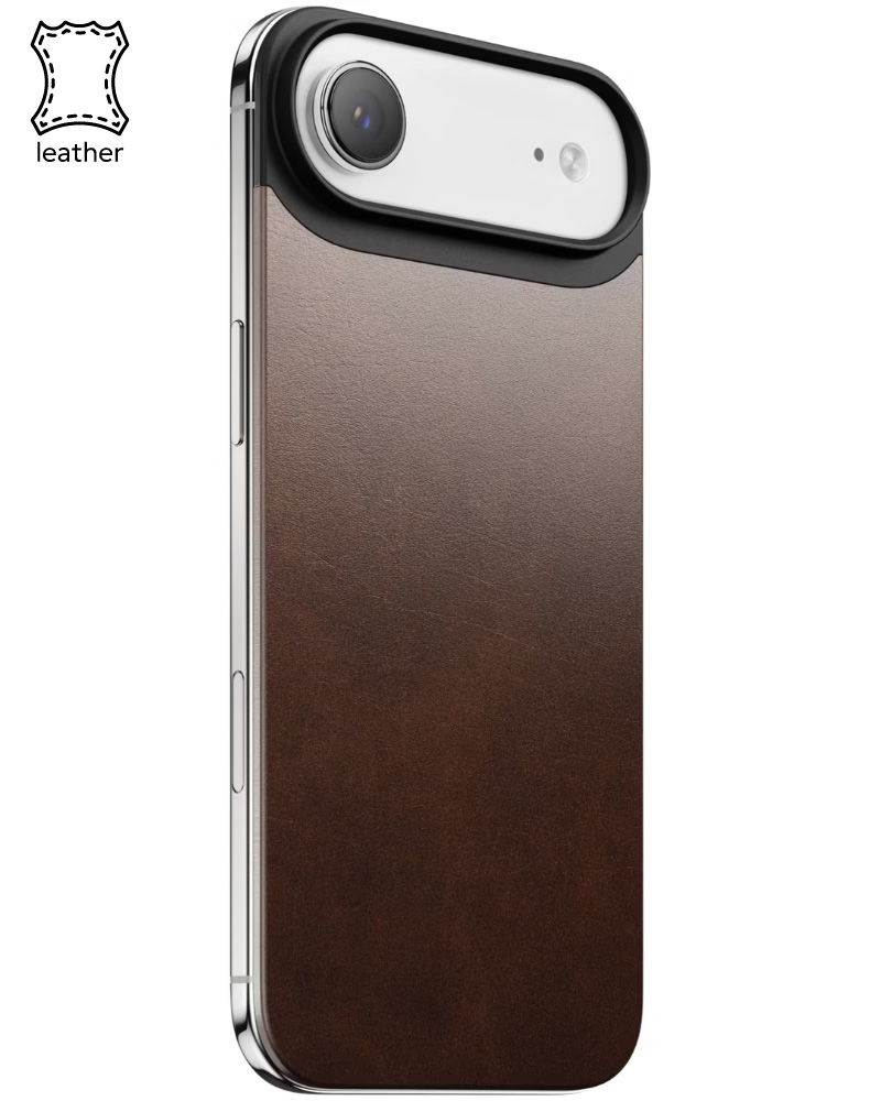 Кожаный чехол Nomad Magnetic Horween Rustic Brown для iPhone Air - 3 - 1