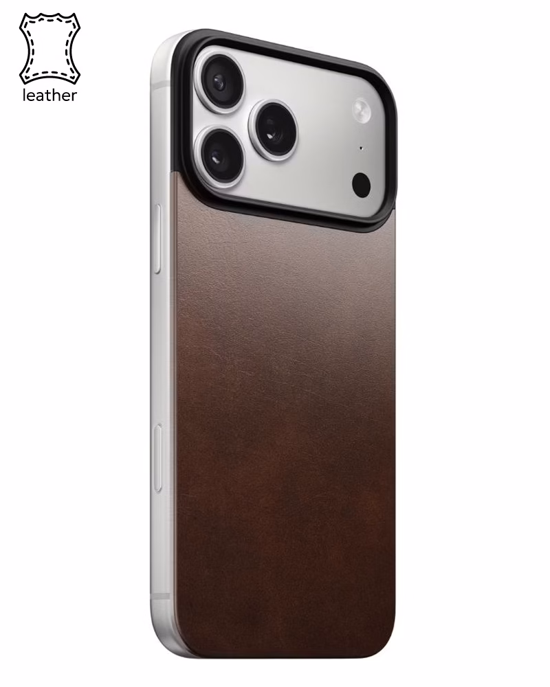 Шкіряний чохол Nomad Magnetic Horween Rustic Brown для iPhone 17 Pro - 1 - 0