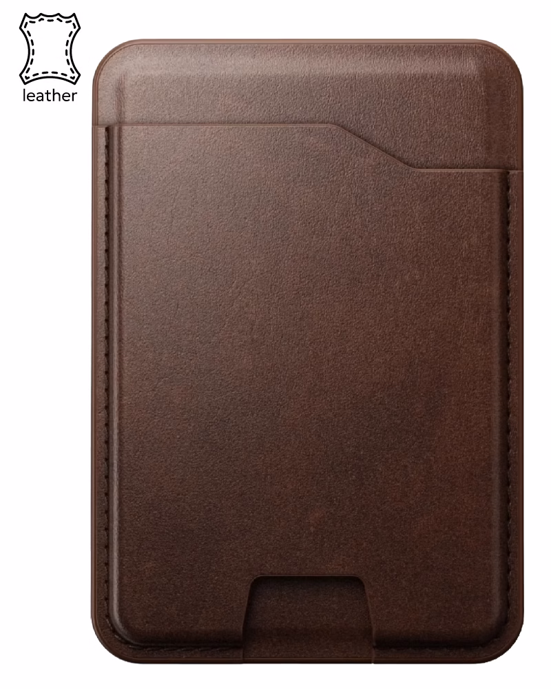 Кожаный кошелек Nomad Mag с Find My Tracking Horween Rustic Brown