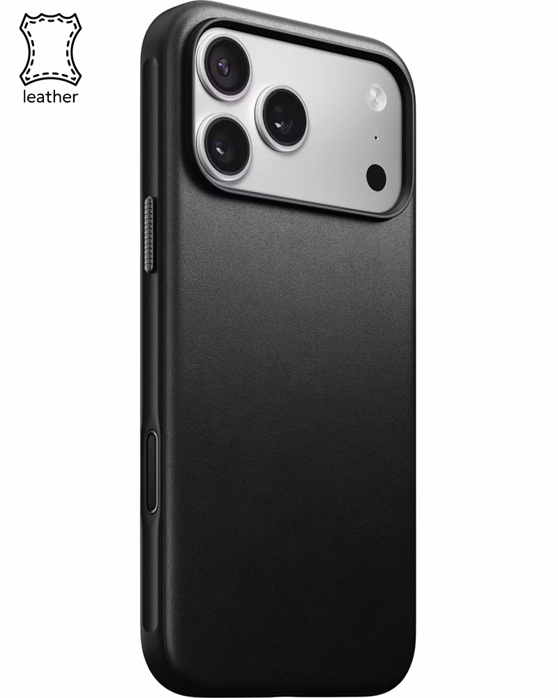 Кожаный чехол Nomad Modern Black для iPhone 17 Pro