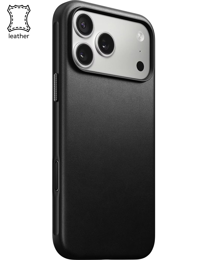 Кожаный чехол Nomad Modern Black для iPhone 17 Pro Max - 3 - 1