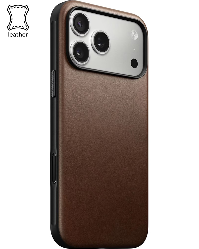 Шкіряний чохол Nomad Modern Brown для iPhone 17 Pro - 3 - 1