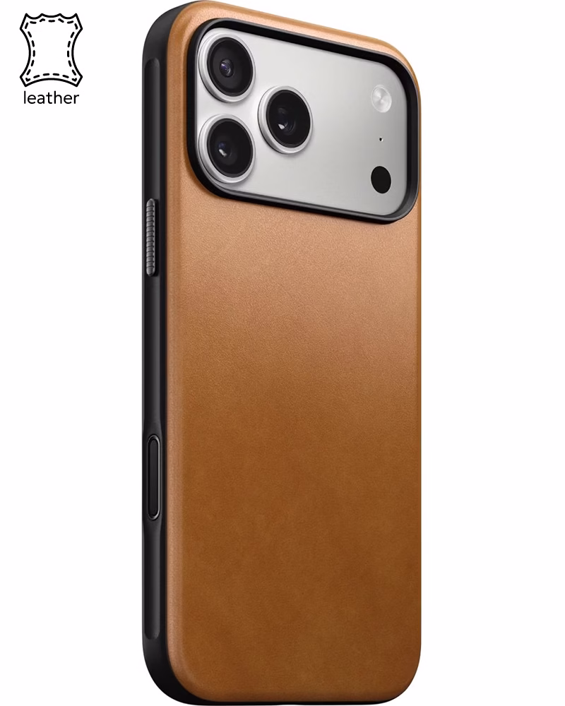 Кожаный чехол Nomad Modern English Tan для iPhone 17 Pro