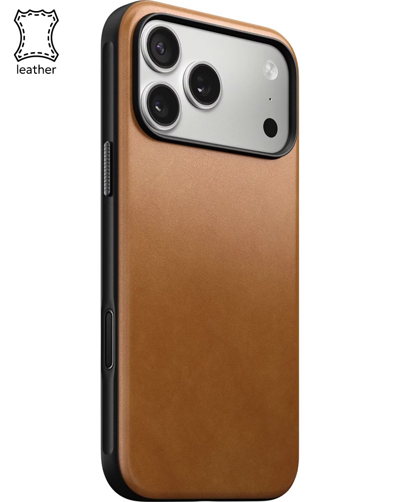 Шкіряний чохол Nomad Modern English Tan для iPhone 17 Pro - 3 - 1