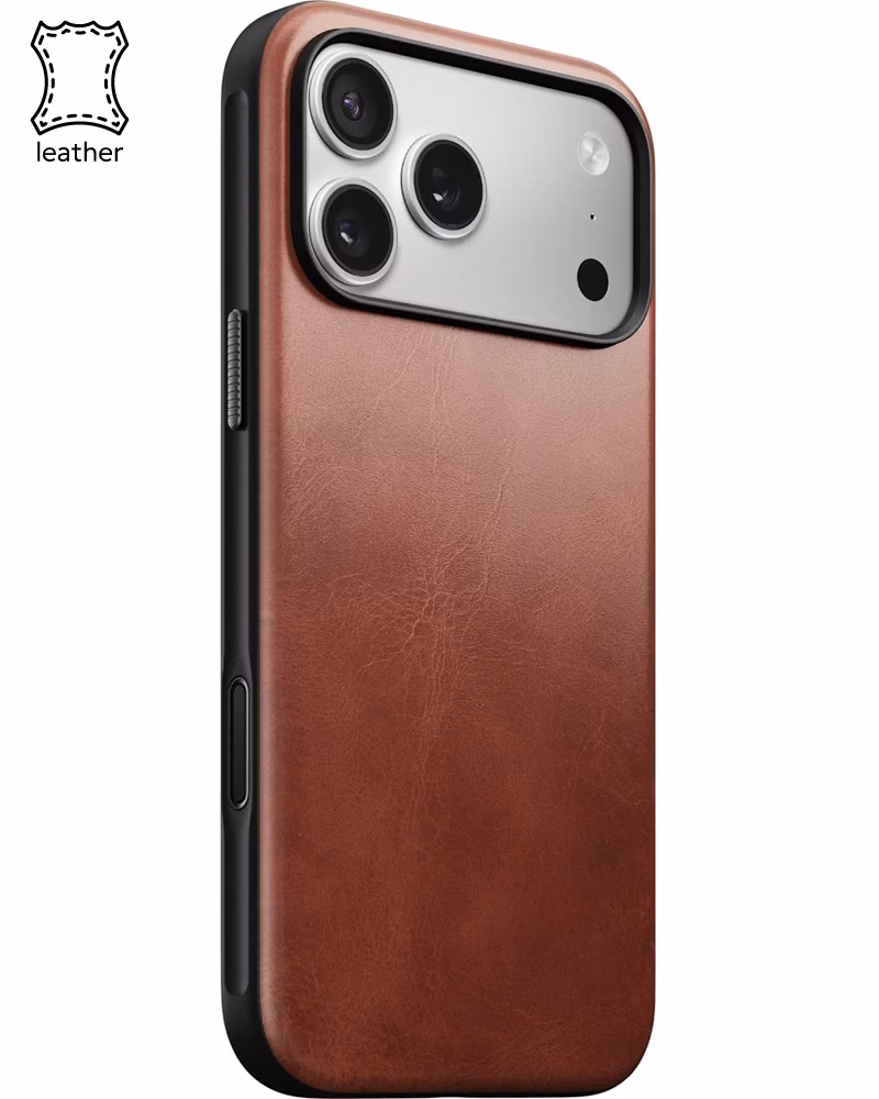 Кожаный чехол Nomad Modern Horween Olde Dublin для iPhone 17 Pro Max