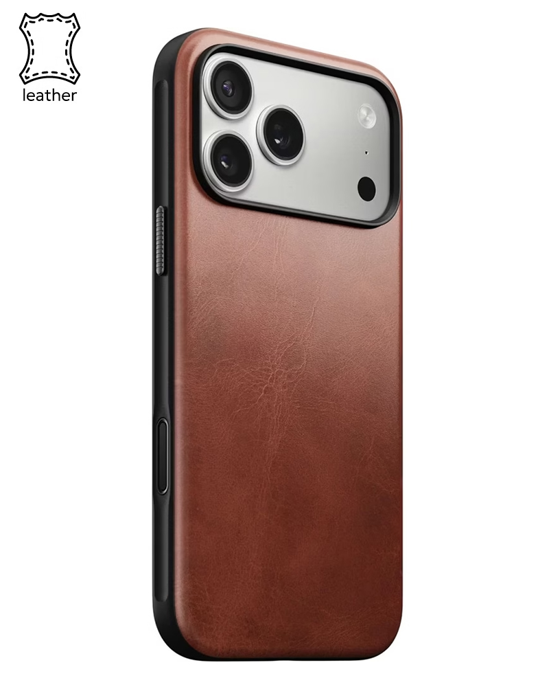 Кожаный чехол Nomad Modern Horween Olde Dublin для iPhone 17 Pro - 3 - 1
