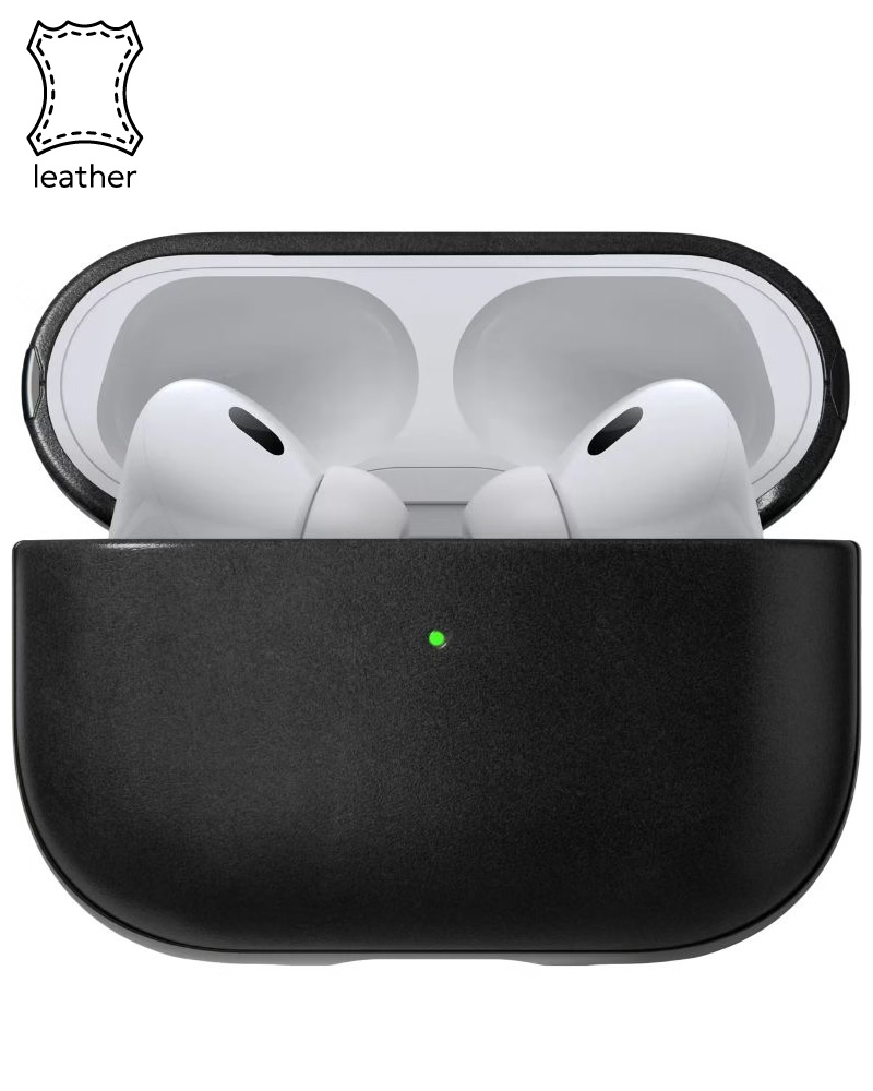 Чехол Nomad Modern Leather Black Horween для Airpods Pro 2nd Gen (NM01996385)