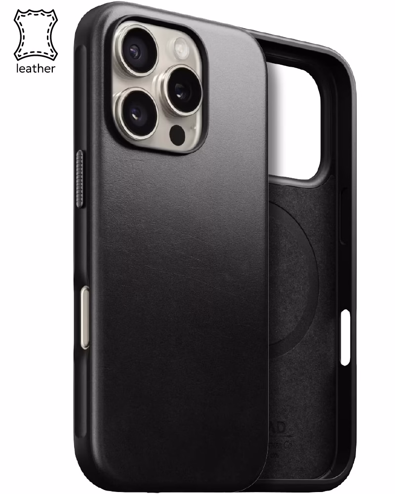 Nomad Modern Leather Case Back Horween for iPhone 16 Pro Max 