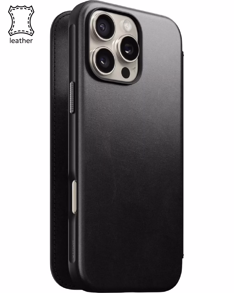 Чехол Nomad Modern Leather Folio Back Horween for iPhone 16 Pro Max (NM01672685)