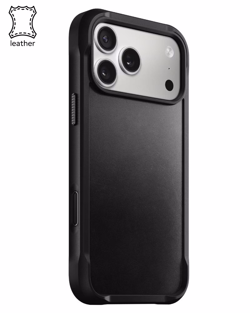 Кожаный чехол Nomad Rugged Horween Black для iPhone 17 Pro Max