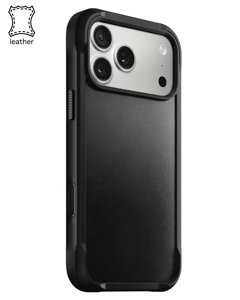 Шкіряний чохол Nomad Rugged Horween Black для iPhone 17 Pro Max - 3 - 1