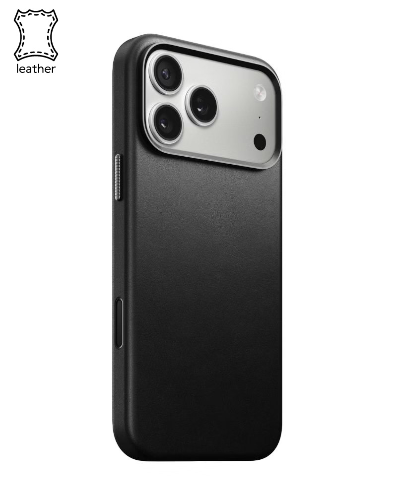 Кожаный чехол Nomad Traditional Black для iPhone 17 Pro Max - 3 - 1