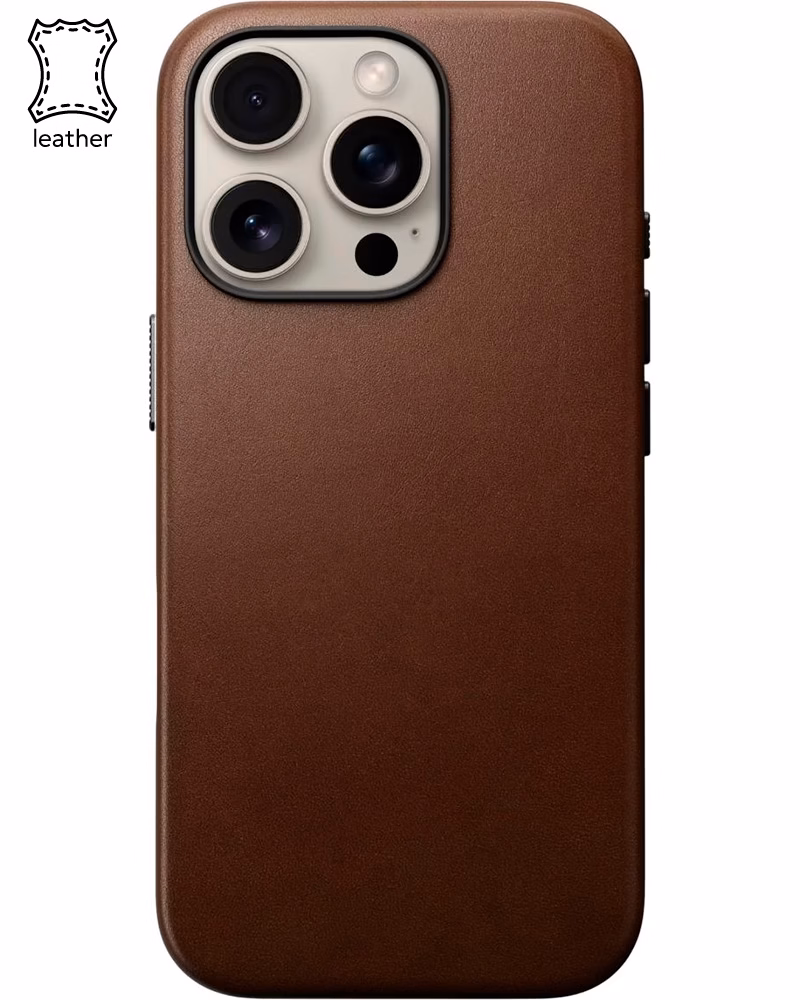 Кожаный чехол Nomad Traditional Brown для iPhone 16 Pro Max (NM01389385)