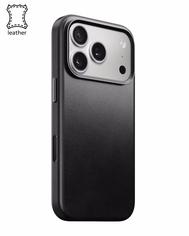 Кожаный чехол Nomad Traditional Horween Black для iPhone 17 Pro