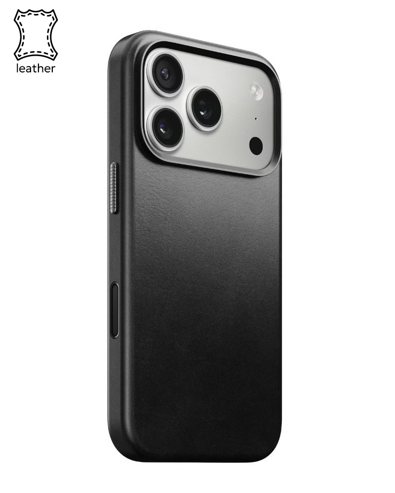 Кожаный чехол Nomad Traditional Horween Black для iPhone 17 Pro - 3 - 1