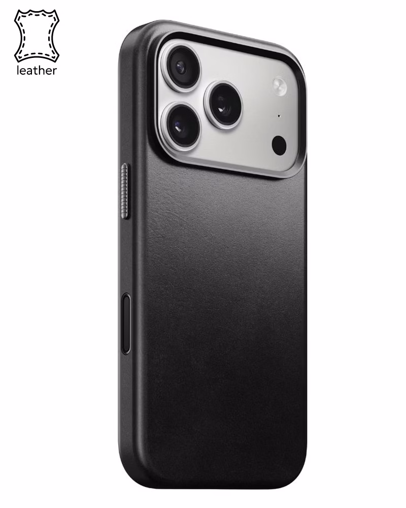 Шкіряний чохол Nomad Traditional Horween Black для iPhone 17 Pro - 1 - 0