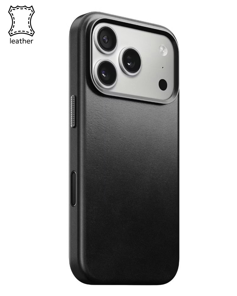 Шкіряний чохол Nomad Traditional Horween Black для iPhone 17 Pro - 3 - 1