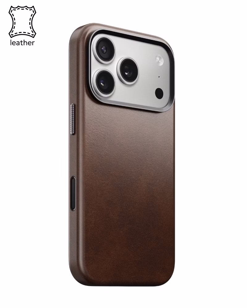 Кожаный чехол Nomad Traditional Horween Rustic Brown для iPhone 17 Pro