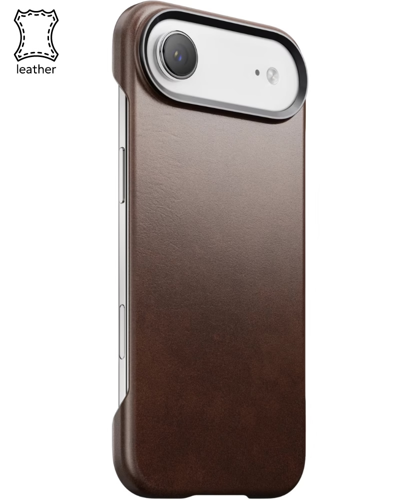 Кожаный чехол Nomad Traditional Horween Rustic Brown для iPhone Air - 3 - 1