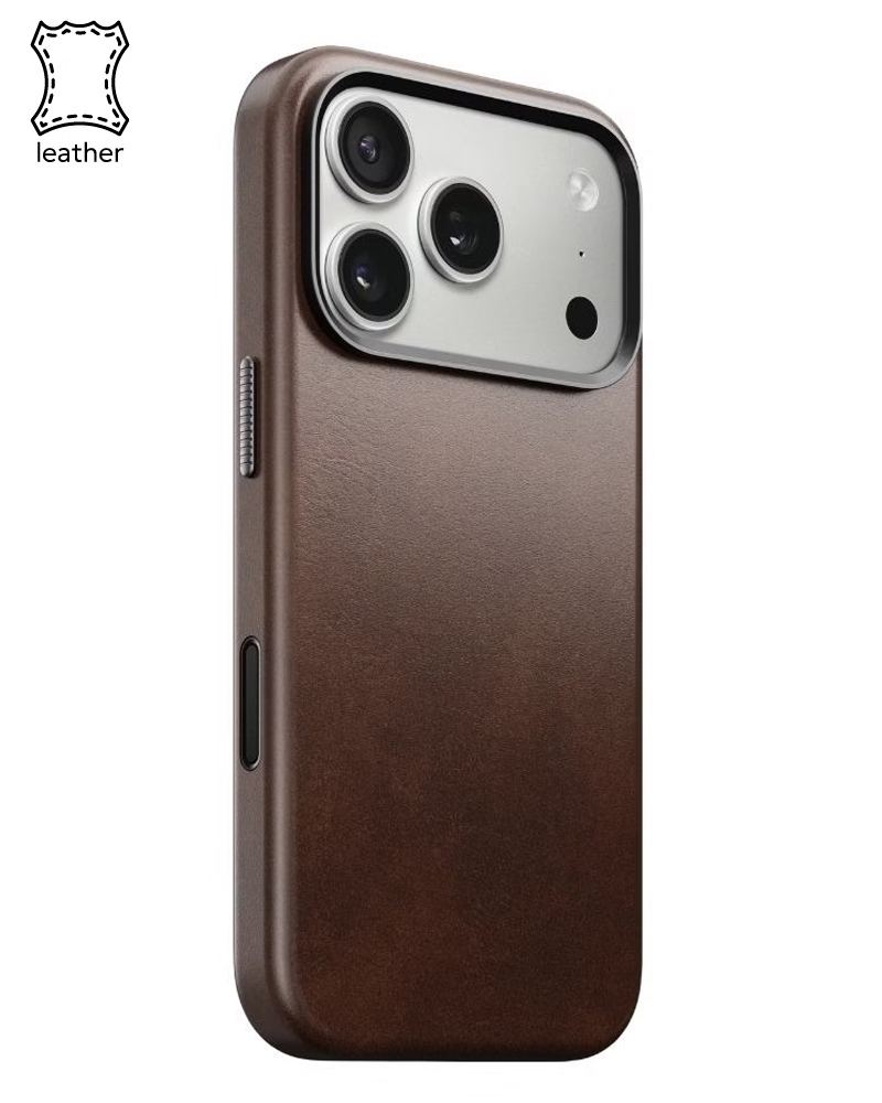 Кожаный чехол Nomad Traditional Horween Rustic Brown для iPhone 17 Pro - 3 - 1