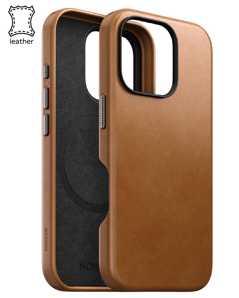 Чохол Nomad Traditional Leather Case English Tan for iPhone 16 Pro Max (NM01387985) - 3 - 1