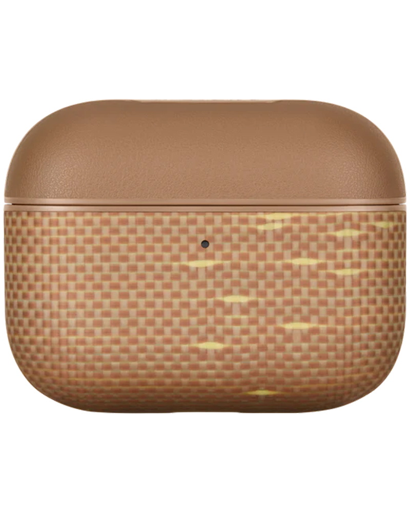Чехол Pitaka Aramid Fiber для AirPods Pro 3 Golden Glint