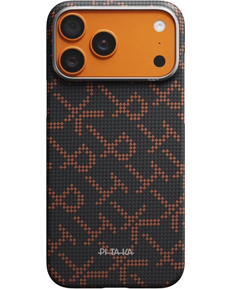 Чехол Pitaka Edge для iPhone 17 Pro Max Monogram Black/Orange - 3 - 1