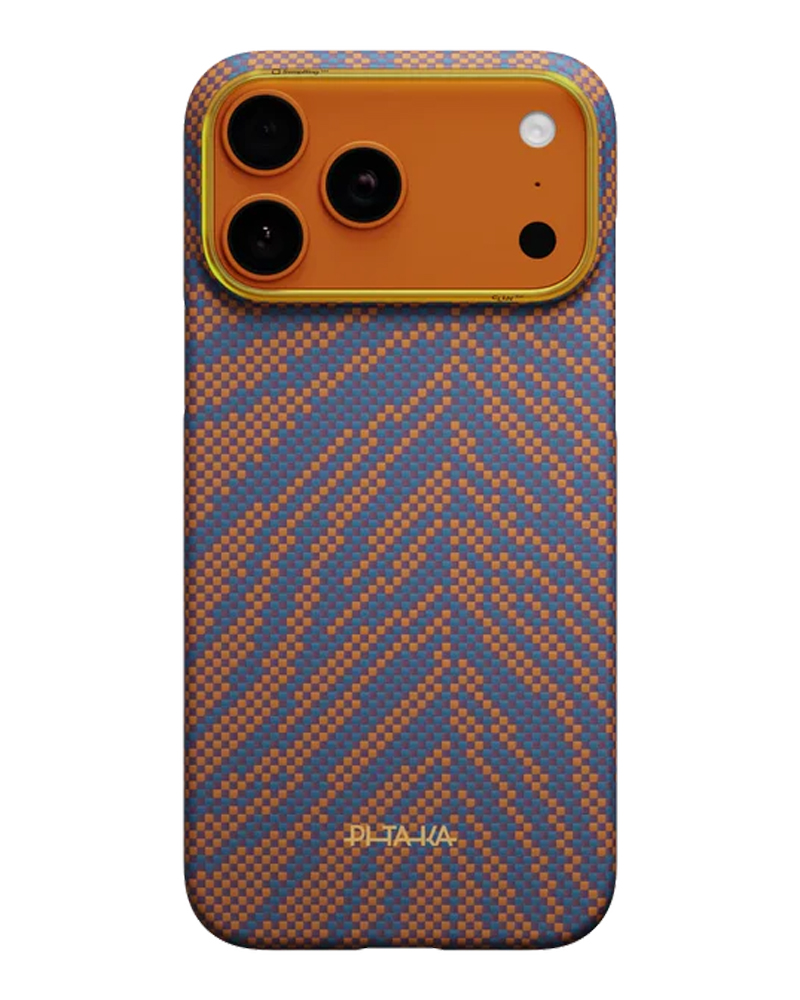 Чехол Pitaka Edge Ultra-Slim Breath of Veins для iPhone 17 Pro Burning Orange - 3 - 1