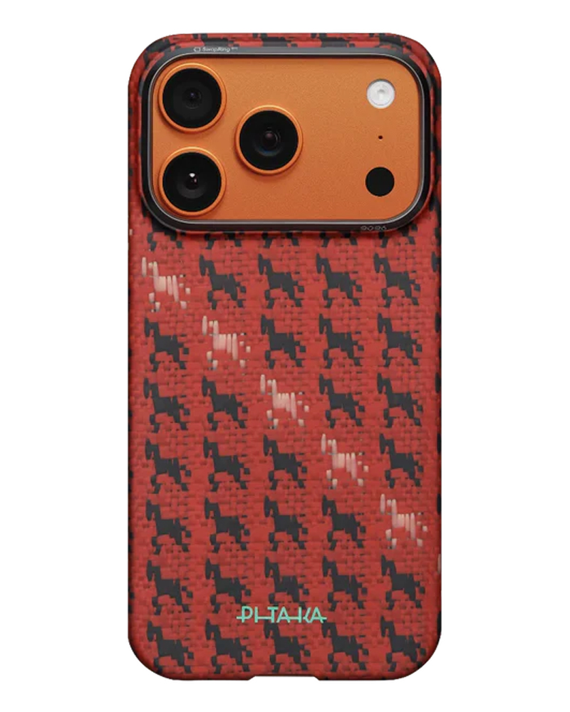 Чохол Pitaka Edge Ultra-Slim Happiness Rides для iPhone 17 Pro Maroon - 3 - 1