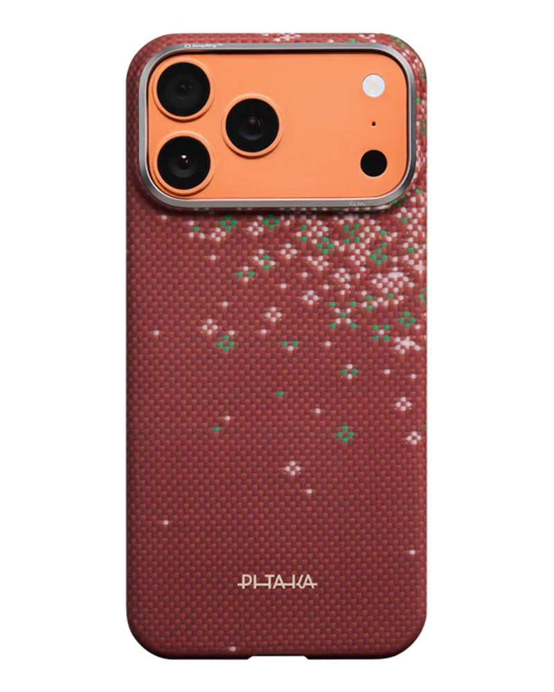 Чехол Pitaka Edge Ultra-Slim Sakura Hours для iPhone 17 Pro Daybreak Red - 3 - 1
