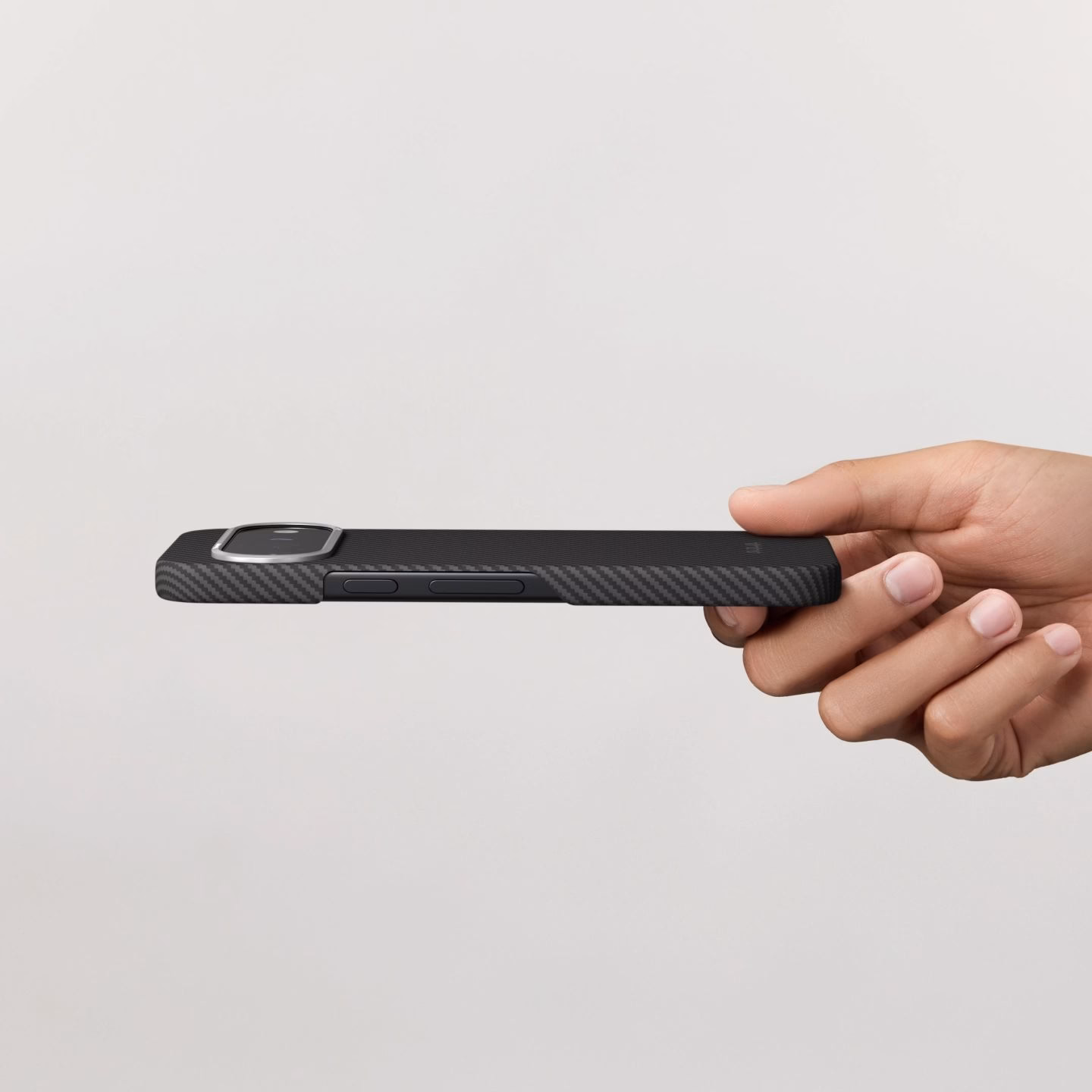 Товщина чохла Pitaka Edge Ultra-Slim для Google Pixel 11 Pro Twill Black/Grey