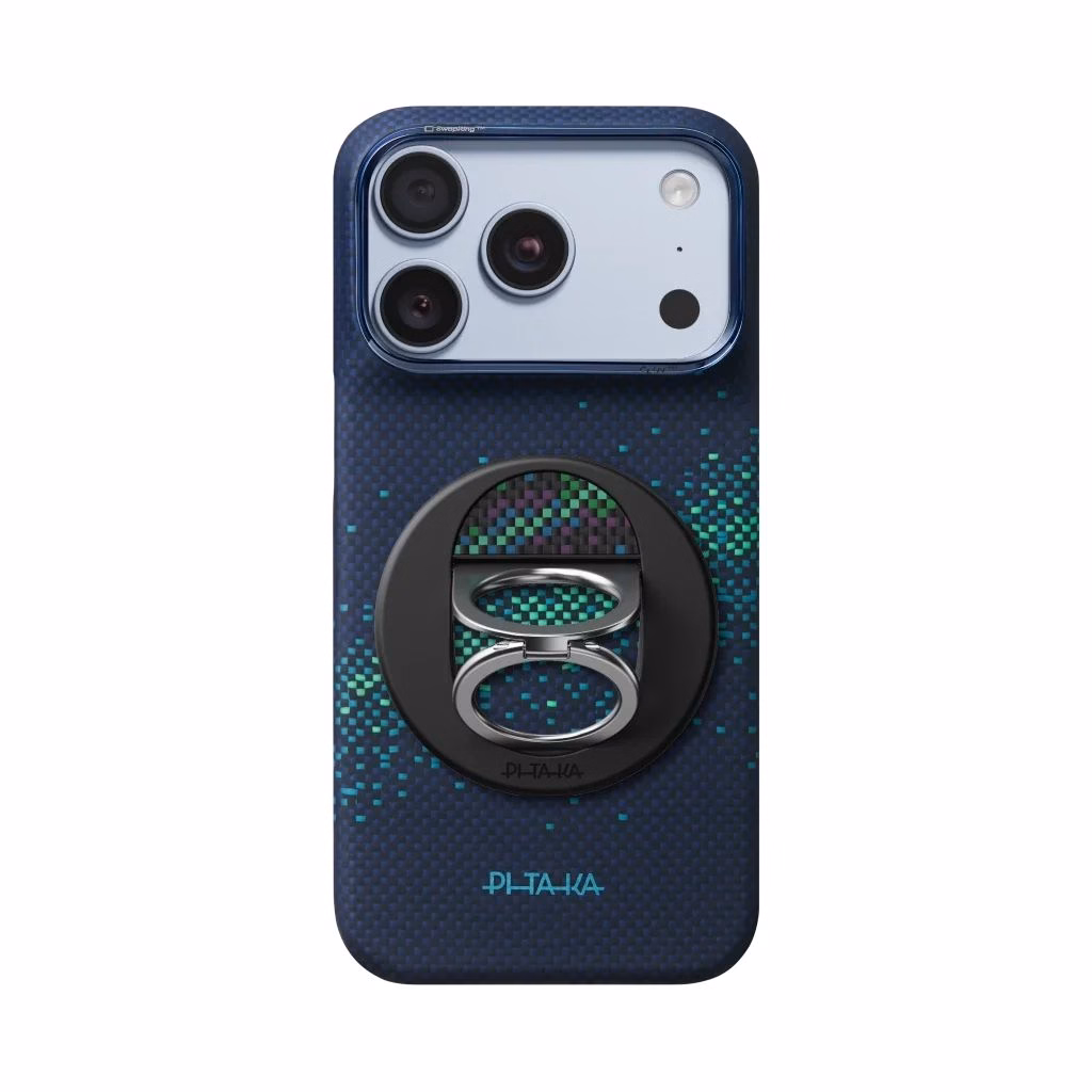 Магнитный держатель Pitaka MagEZ Grip 3 Milky Way Galaxy 2.0 на чехле смартфона