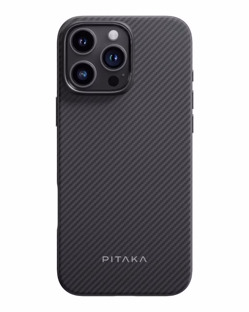 Чохол Pitaka Military-Grade Protective Case Classic Twill 600D Black/Grey for iPhone 16 Pro (KI1601PPA)