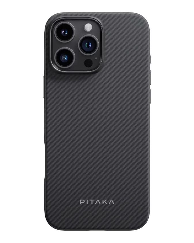 Чохол Pitaka Military-Grade Protective Case Classic Twill 600D Black/Grey for iPhone 16 Pro (KI1601PPA)