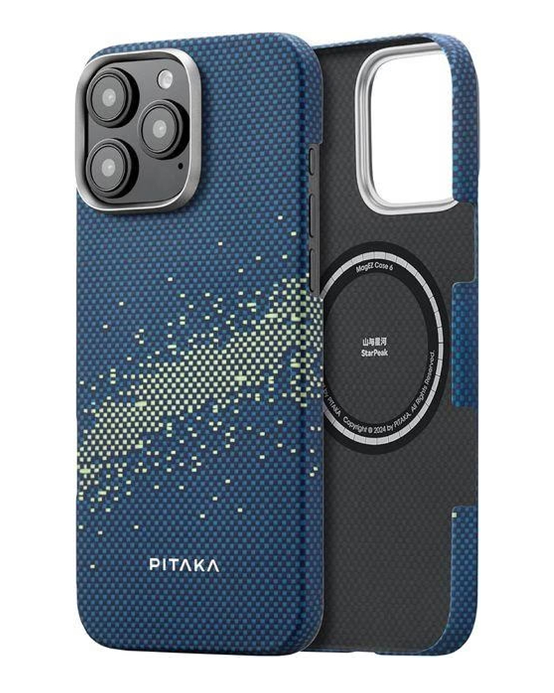Чохол Pitaka Tactile Woven Case StarPeak Lumintex Milky Way Galaxy for iPhone 16 Pro (KI1603PMYG)