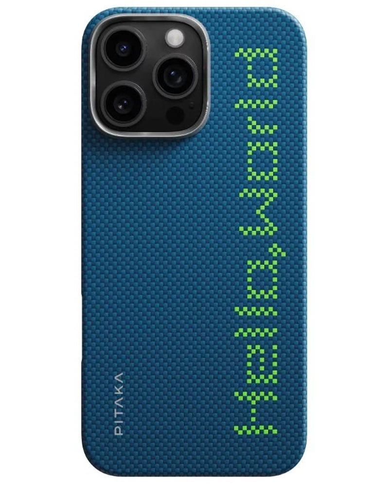 Чохол Pitaka Tactile Woven Hello World для iPhone 16 Pro Max