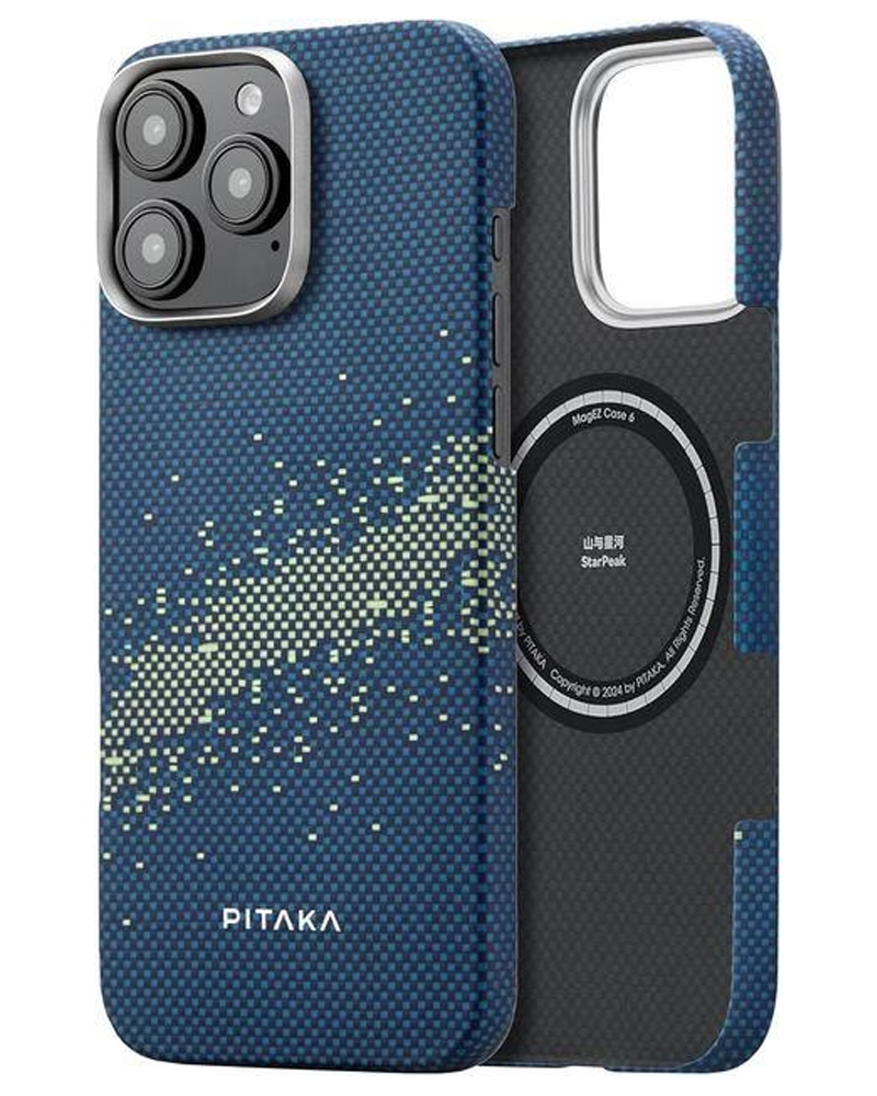 Чохол Pitaka Tactile Woven StarPeak Lumintex Milky Way Galaxy для iPhone 16 Pro Max