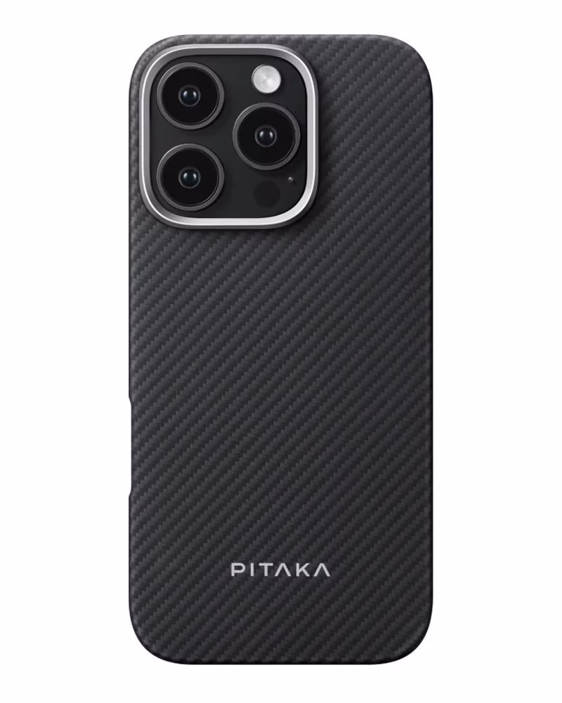 Чехол Pitaka Ultra-Slim Case Classic Twill 600D Black/Grey for iPhone 16 Pro (KI1601PA)