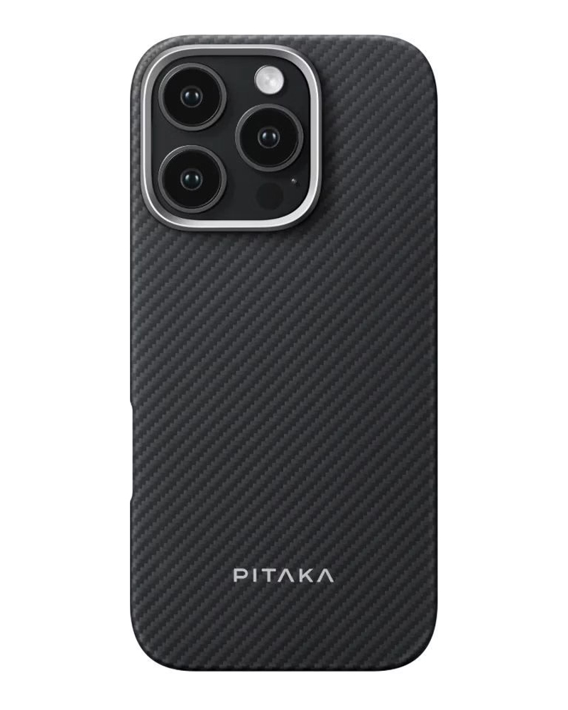 Чохол Pitaka Ultra-Slim Case Classic Twill 600D Black/Grey for iPhone 16 Pro (KI1601PA)