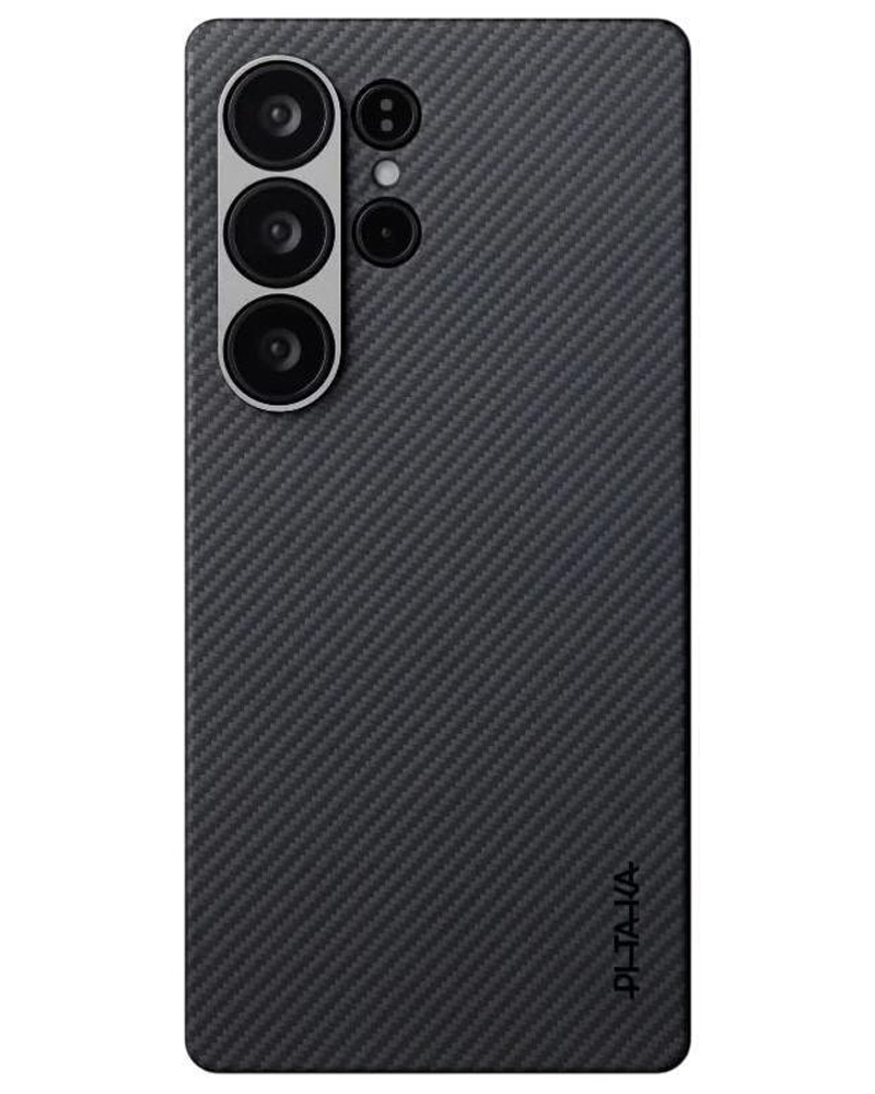 Чохол Pitaka Ultra-Slim Case Classic Twill 600D Black/Grey for Samsung Galaxy S25 Ultra (KS2501U) - 3 - 1