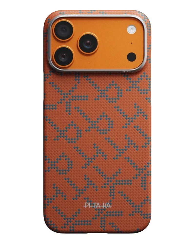 Чехол Pitaka Edge для iPhone 17 Pro Monogram Blue/Orange - 3 - 1