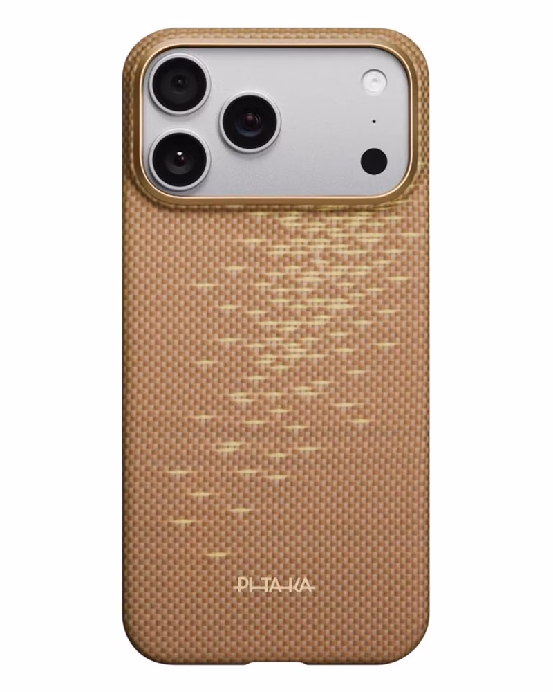 Чехол Pitaka Ultra-Slim Golden Glint для iPhone 17 Pro