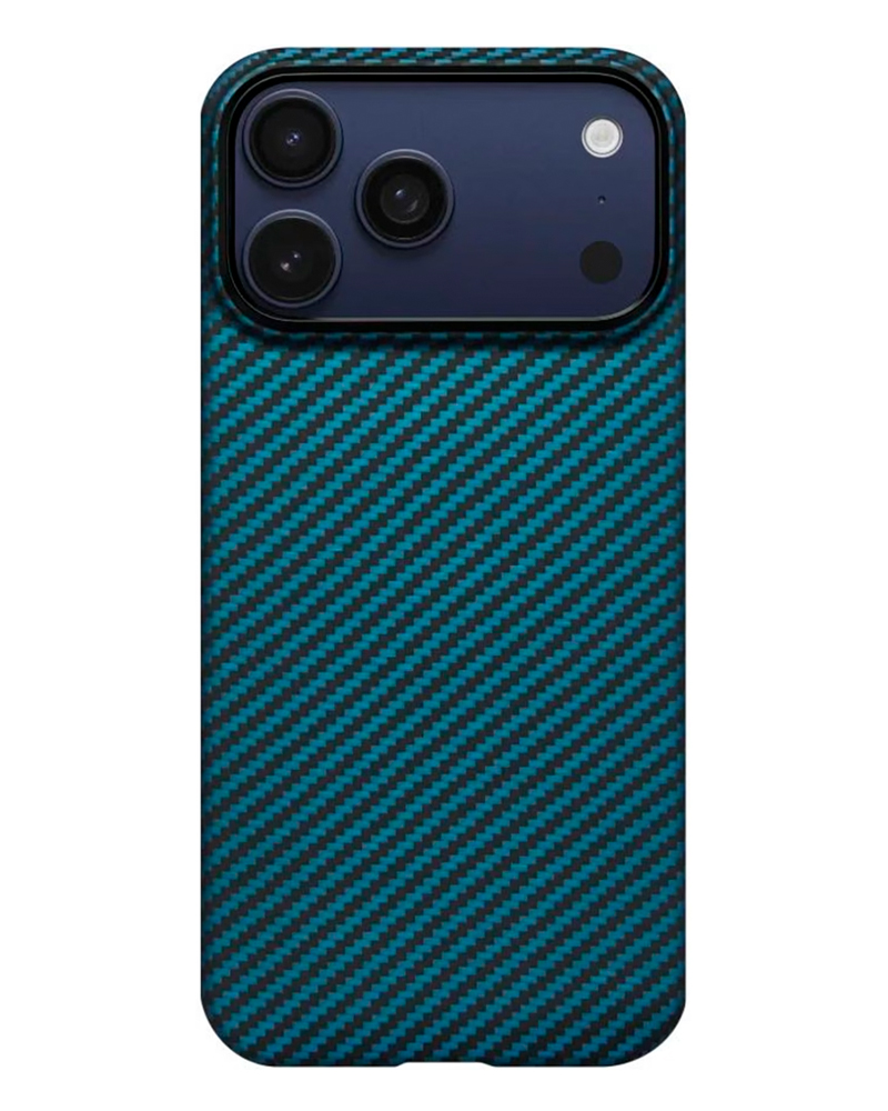 Чехол Pitaka Ultra-Slim Twill Blue/Grey для iPhone 17 Pro - 3 - 1